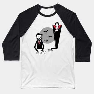 Dracula and Bram Stoker Baseball T-Shirt